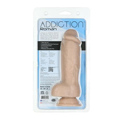 Addiction 100% Roman 8in Silicone Beige