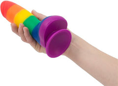 Addiction 100% Silicone Justin 8 Rainbow